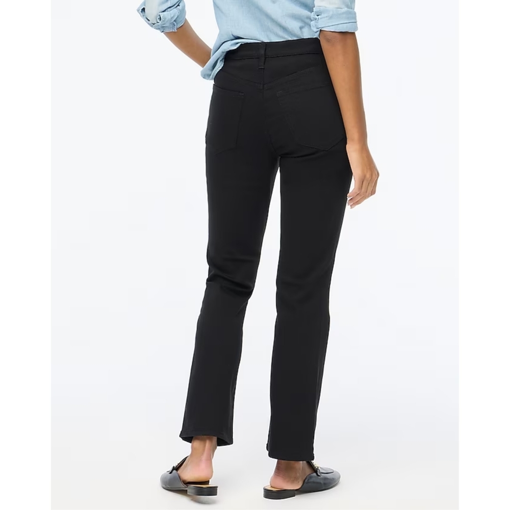 NWT J. Crew Factory Flare Crop Black Jean In All-Day Stretch Size 27 - Picture 8 of 9